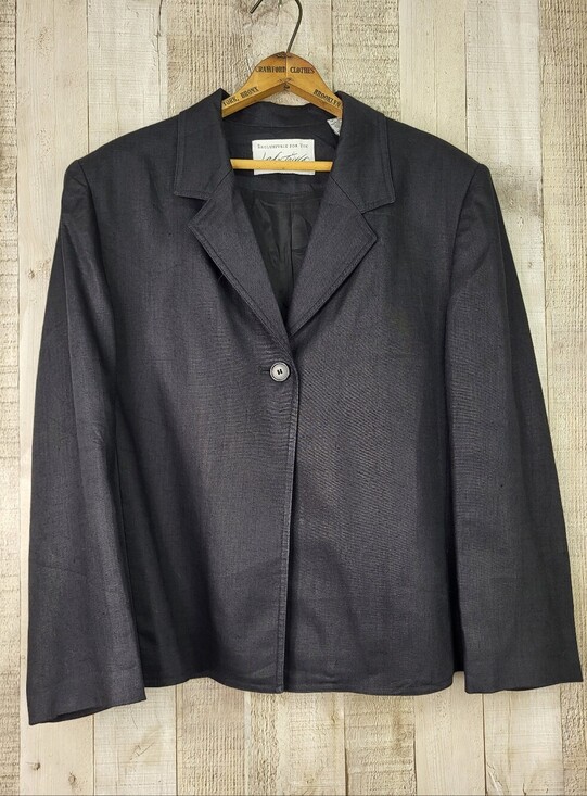 Lord & Taylor Jackets & Blazers - Lord & Taylor Black Linen Blazer. Size 14